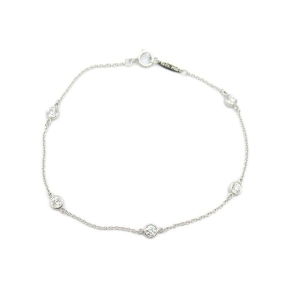 Tiffany & Co Jewelry - Pre Loved Tiffany & Co Diamond Bracelet in Pt950 Platinum